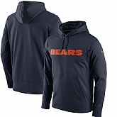 Men's Chicago Bears Nike Circuit Wordmark Essential Performance Pullover Hoodie Navy,baseball caps,new era cap wholesale,wholesale hats